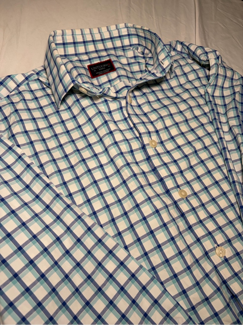 UNTUCKit Mens Button Up Dress Shirt Size Small